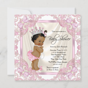 Convite Princesa Pearl Chá de fraldas