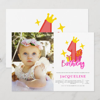 Convite Princesa primeiro aniversario