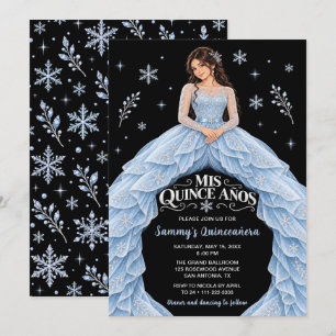 Convite Princesa Quinceañera do País das Maravilhas de Inv