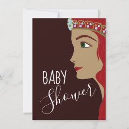 Convite Princesa Red Chá de fraldas Bingo