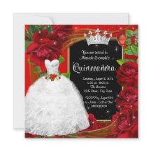Princesa Rosa Vermelha Quinceanera
