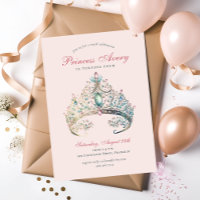 Princesa Rosa Watercolor Tiara Birthday