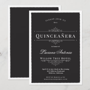 Convite Princesa Royal Elegant Quinceanera