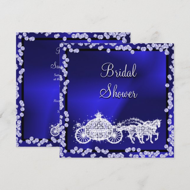 Convite Princesa treinadora e Chá de panela de cavalos (Frente/Verso)