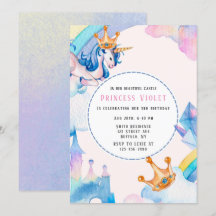 Princesa Unicorn Castle 00th Festa de aniversário