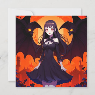 CONVITE PRINCESA VAMPIRE DOS MORCEGOS - GÓTICO