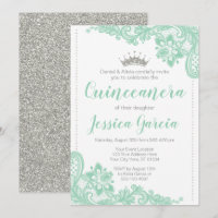Princesa verde Quinceañera do brilho do laço & da