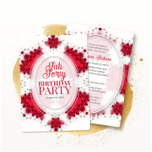 Princesa Vermelha Fractal Lace Fab Quarenta Aniver