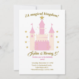 Convite Princess and Castle Birthday Invitation | "Childre