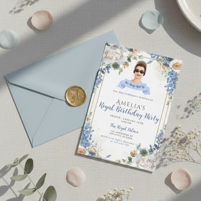 Convite Princess Diaries 30th Birthday milenial Invitation (Criador carregado)