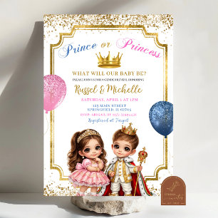Convite Príncipe ou Princesa Mexicano Espanhol Revelação d