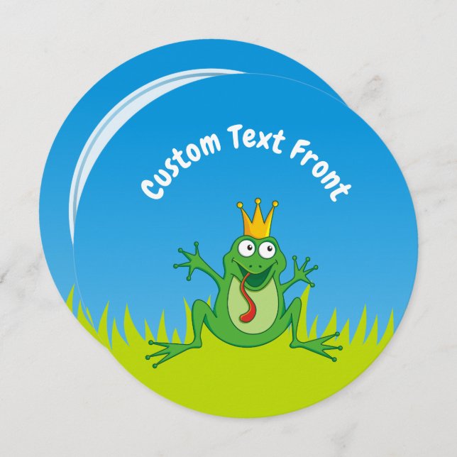 Convite Príncipe Sapo (Frente/Verso)