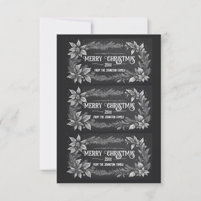 Convite Printable Christmas Gift Labels (Frente)
