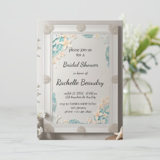 Convite Printable Invitation Template for Bridal shower
