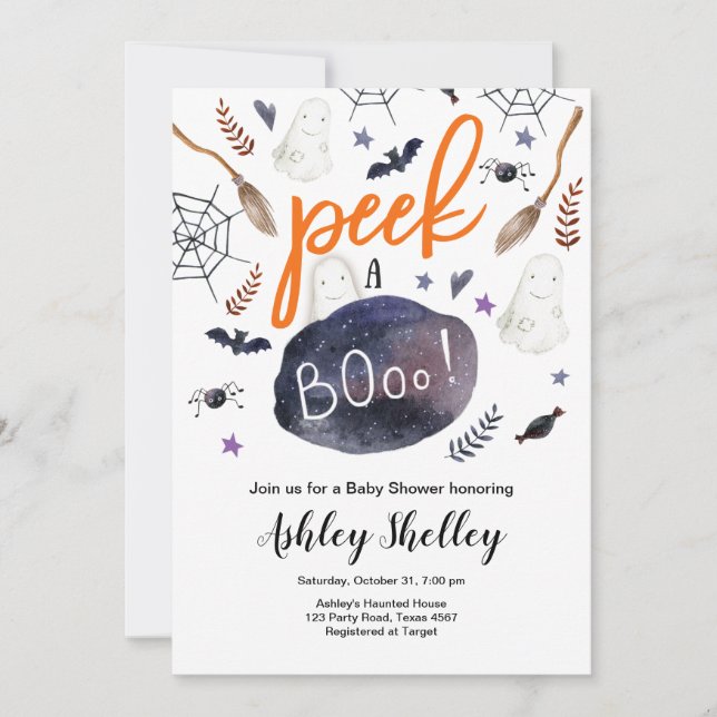 Convite Procure um Chá de fraldas neutro para o Dia das Br (Frente)