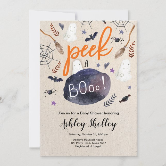 Convite Procure um Chá de fraldas neutro para o Dia das Br (Frente)