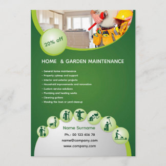 Convite Professional handyman flyer template 