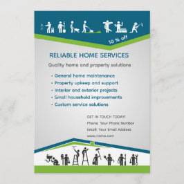 Convite Professional Home Maintenance Flyer Template