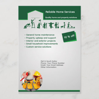 Convite Professional Home Maintenance Flyer Template
