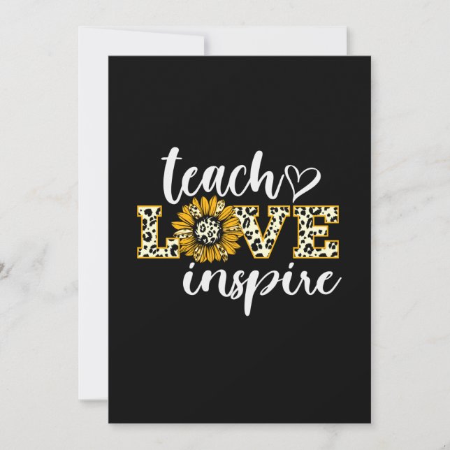 Convite Professor Dando Presente Ensinando Amor Inspira Le (Frente)