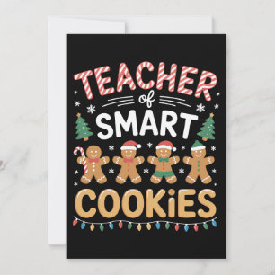 Convite Professor de Biscoitos Inteligentes de Natal de Ge