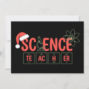 Convite Professor de Ciências Natal Tabela Periódica Átomo
