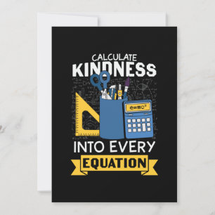 Convite Professor de Matemática Calcula Gentileza
