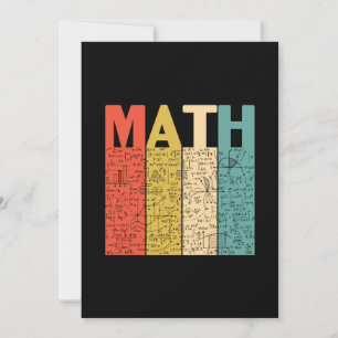 Convite Professor de Matemática Vintage Definição de Matem
