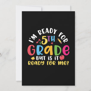 Convite Professor do 5º ano Estou Pronto Para o 5º Ano