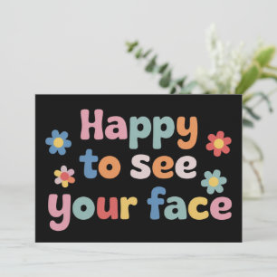 Convite Professor Feliz em Ver Seu Rosto de Volta às Aulas