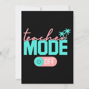 Convite Professor Modo Feliz No Último Dia Da Escola Verão