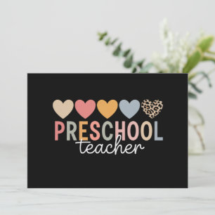 Convite Professor Pré-escola Volta às Aulas