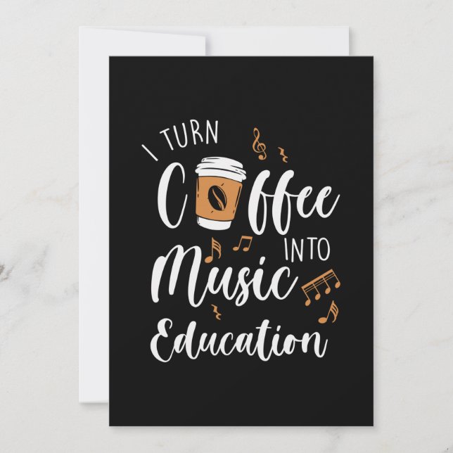 Convite Professor Presente Eu Transformo Café Em Educação  (Frente)