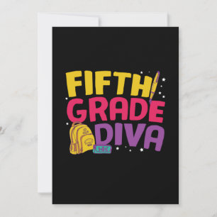 Convite Professora da 5ª Série Diva da Quinta Série