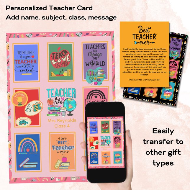 Convite Professora Oferece Ofertas Citando Apreciação Engr (Criador carregado)