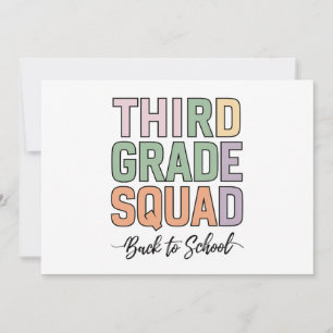 Convite Professores da Turma da Terceira Série Crianças da