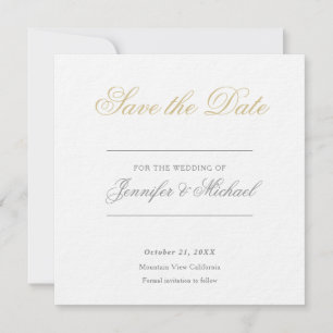 Convite Profissional Minimalista de Casamento
