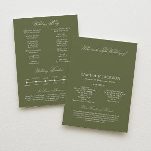 Convite Programa de Apartamento de Casamento Pear Green