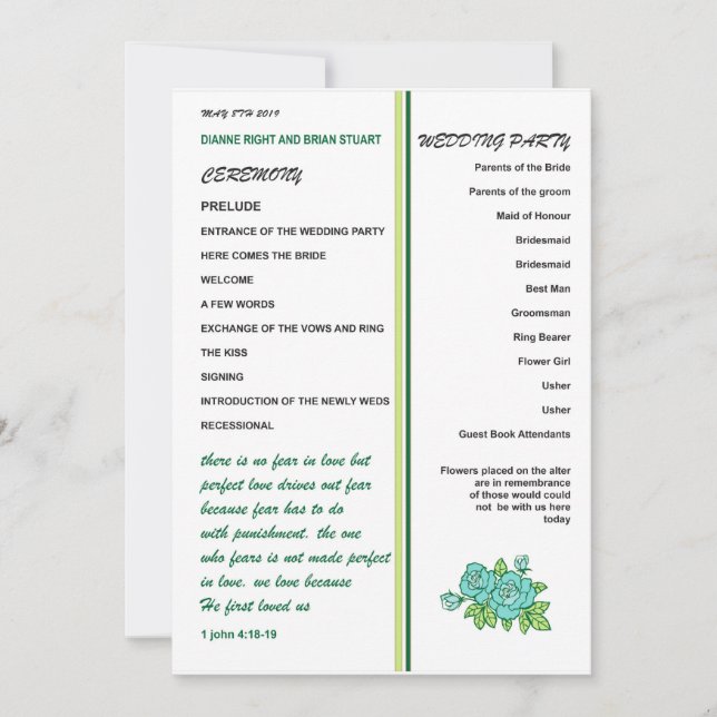 CONVITE PROGRAMA DE CASAMENTO (Frente)