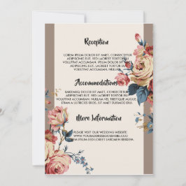 Convite programa de casamento amado