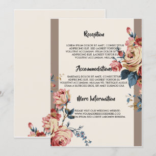 Convite programa de casamento amado