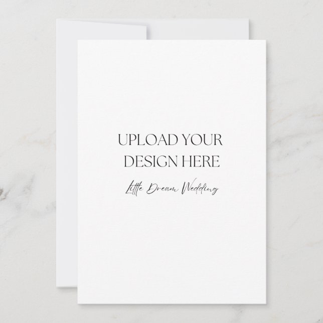 Convite Programa de Casamento de 5 x 7 polegadas, Duplo La (Frente)