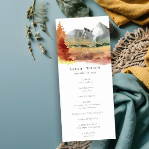 Convite Programa de Casamento de Árvores de Montanha Laran