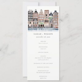 Convite Programa de Casamento de Paisagem do Canal de Ames