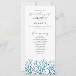 Convite Programa de Casamento de Praia