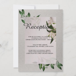 Convite Programa de casamento Elegante