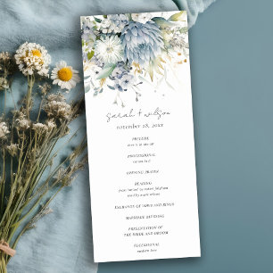 Convite Programa de Casamento Floral Suculente Suculente V