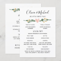 Programa de Casamento Ordem dos Acontecimentos
