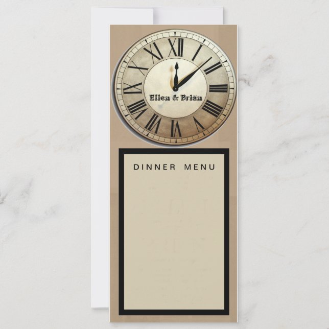 Convite programa de casamento personalizado de ano novo (Frente)