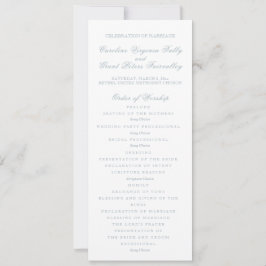Convite Programa de Cerimônia Clássico